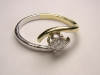 Gold and diamond engagment ring