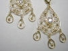 Gold filigran earrings