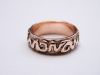Red gold wedding ring