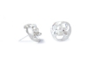Sterling silver stud earrings with pearls